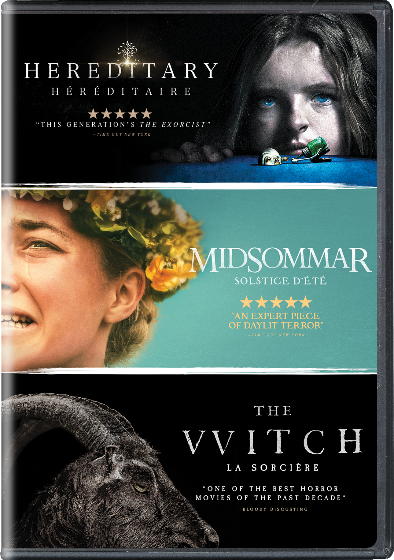 HORROR PACK: THE WITCH, HEREDITARY, MIDSOMMAR TRPL FTR DVD