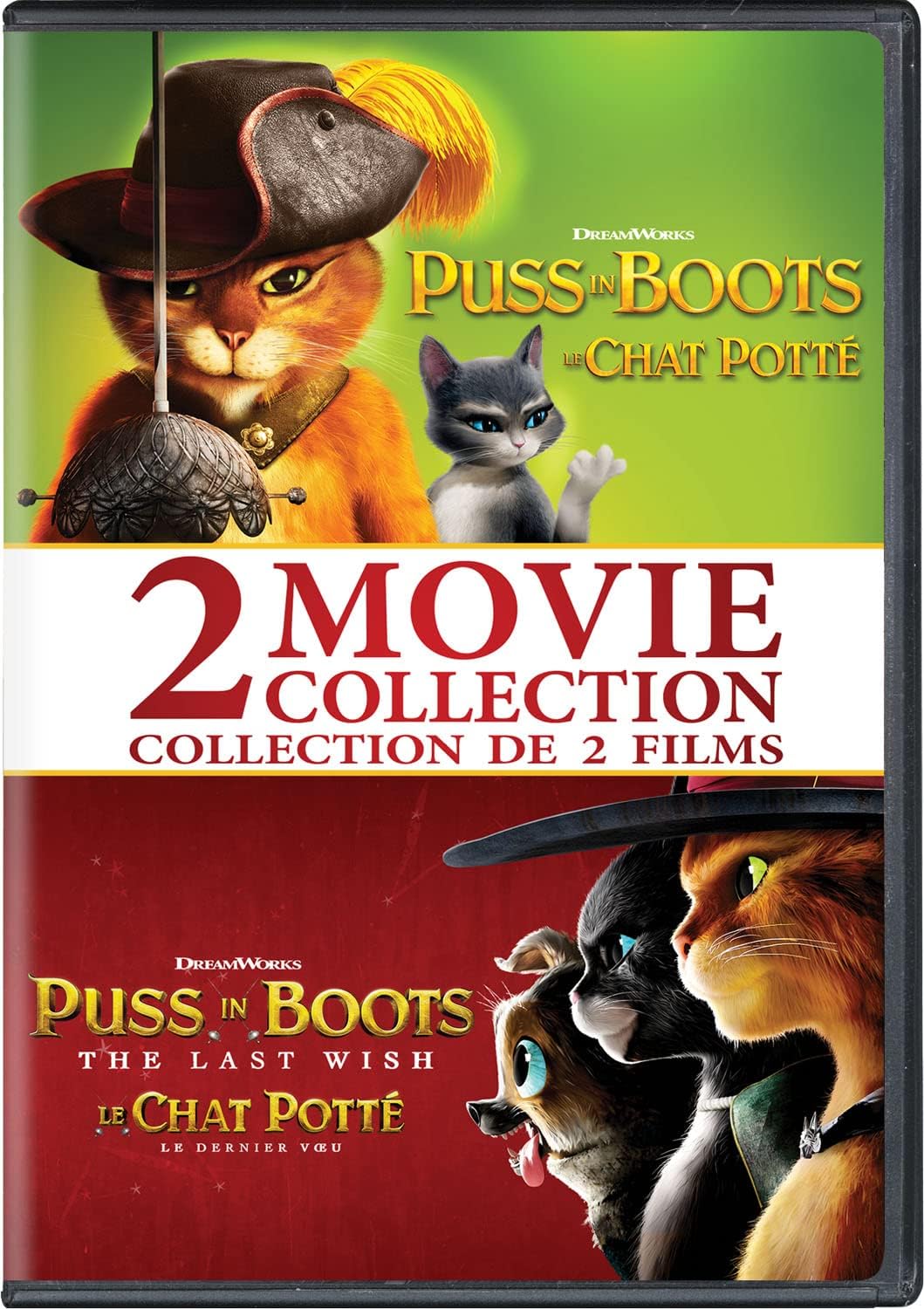 PUSS IN BOOTS 2PK DVD BIL