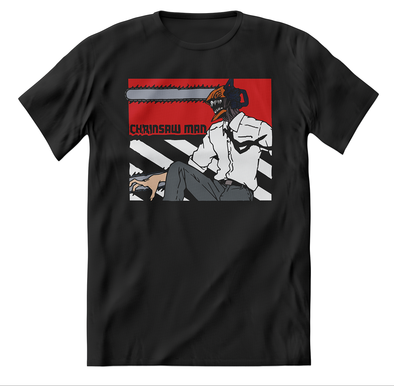 T-CSM BOX ART SHORT SLEEVE ON BLACK