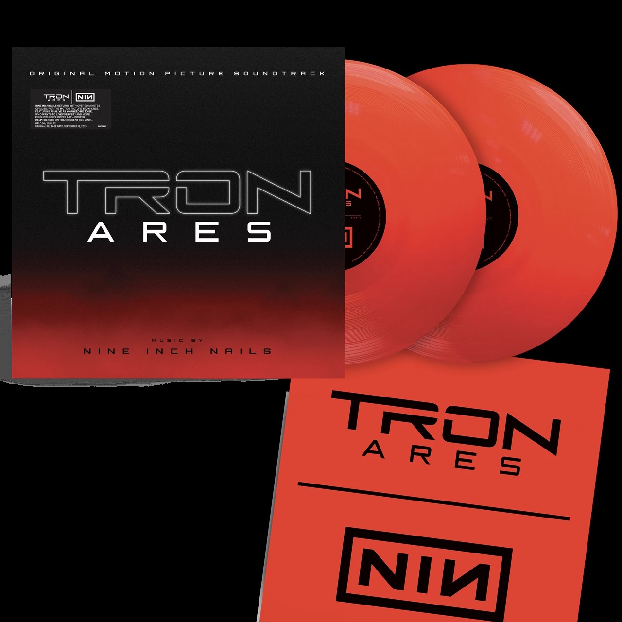 NINE INCH NAILS / TRON ARES(TRANS RED) ALT COVER