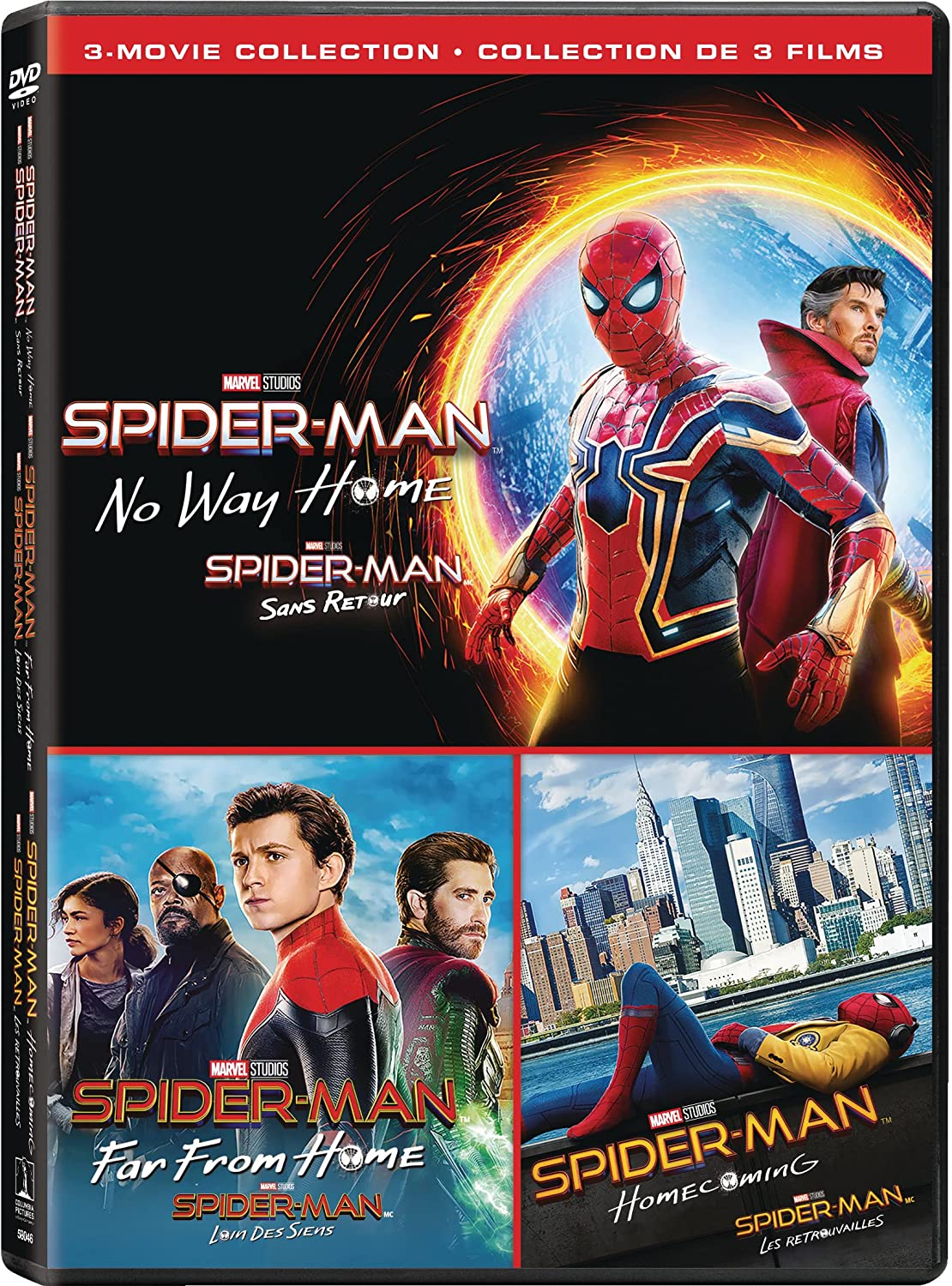 SPIDER-MAN: FAR FROM HOME/HOMECOMING/NO WAY HOME DVD BIL